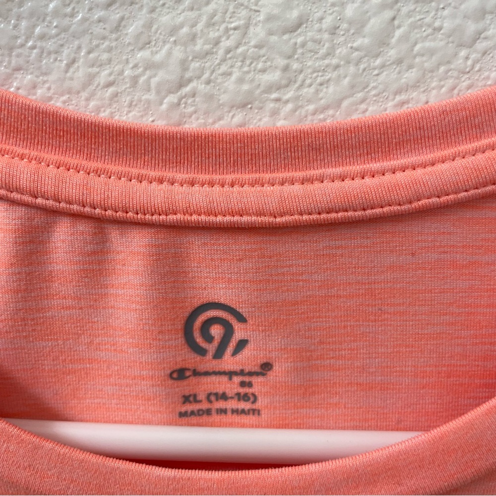 C9 by Champion workout shirt peach pink girls xl - Picture 2 of 3
